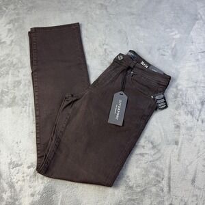 Liverpool Jeans Mens 30x34 Brown Espresso Relaxed Straight Stretch Pants NWT